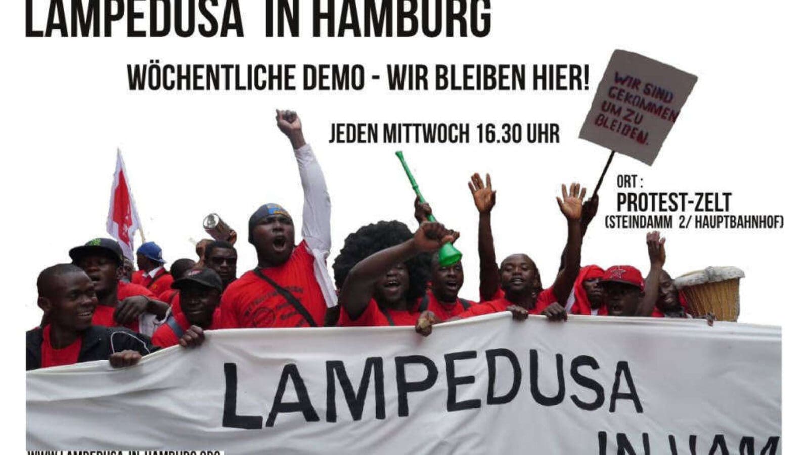 Wöchentliche Demo – jeden Mittwoch in Hamburg!