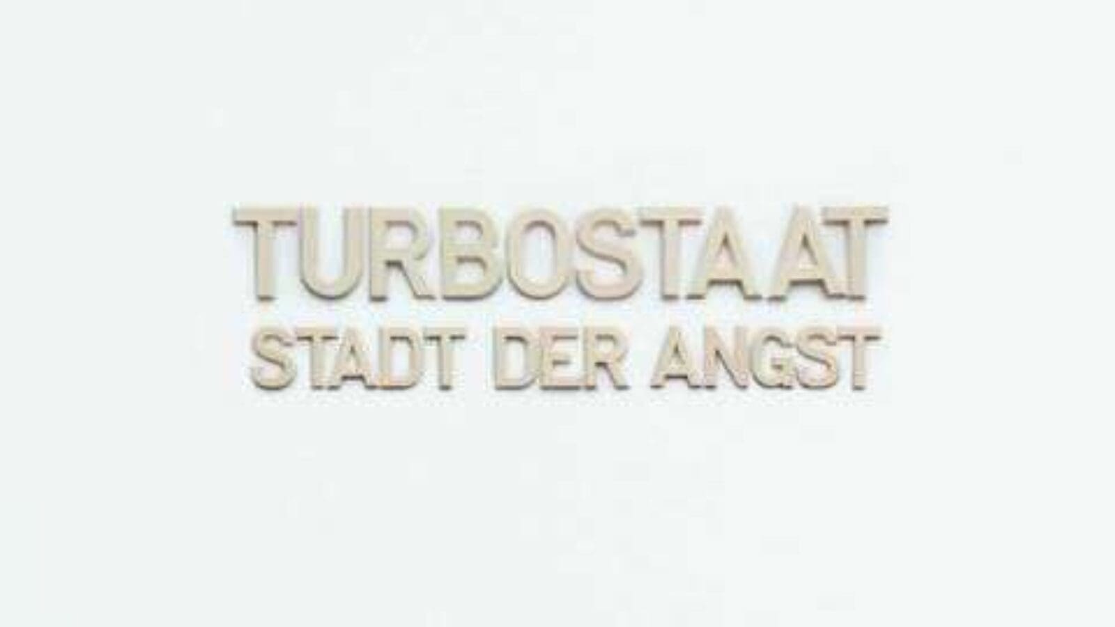 TURBOSTAAT Stadt Der Angst