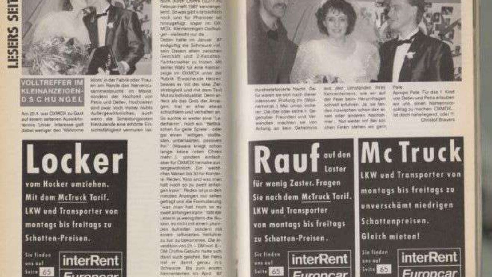 Leser-Report:  Kleinanzeige für die Ewigkeit