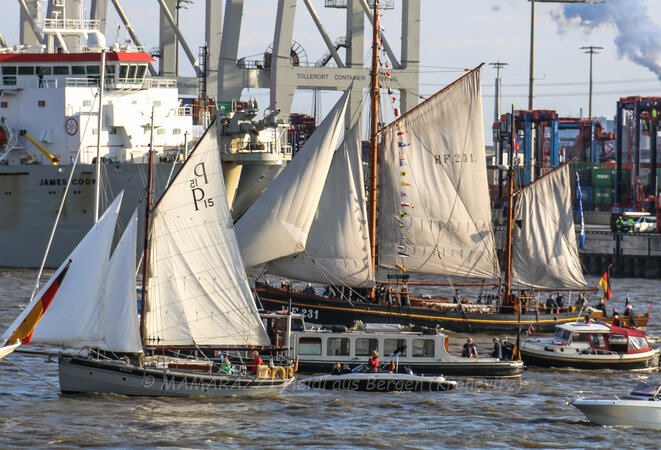 Die Peking (ein Viermaster) ist wieder in Hamburg