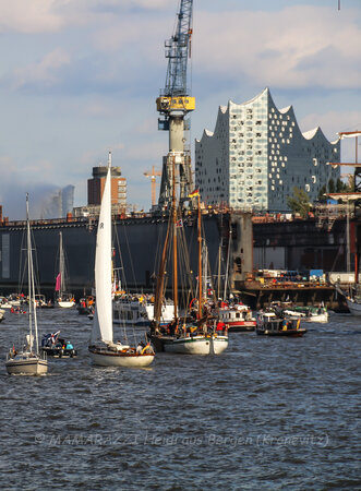 Die Peking (ein Viermaster) ist wieder in Hamburg