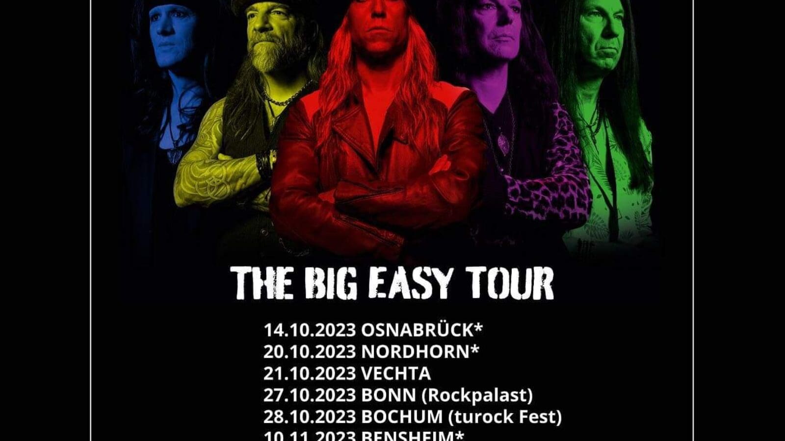 JOHN DIVA AND THE ROCKETS OF LOVE zusammen mit SNAKEBITE auf Tour